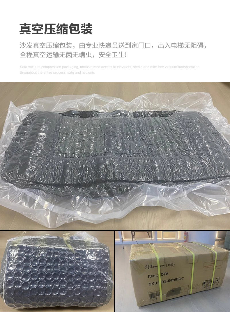 Wabi-Sabi Style Compression Sofa Fabric Sofa Teddy Lamb Wool Cream Series Marshmallow Sofa Shipping and tax not included