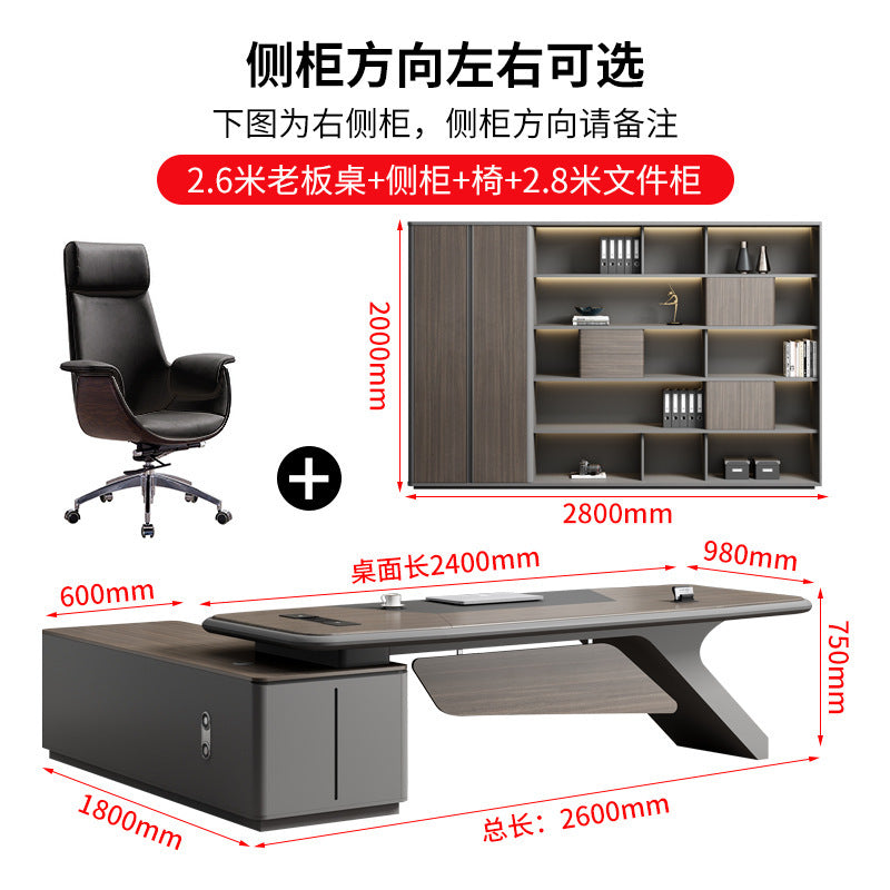 Painted Office Desk Executive Desk President Leader Chairman Boss Desk Office Manager Desk Office Desk and Chair Set