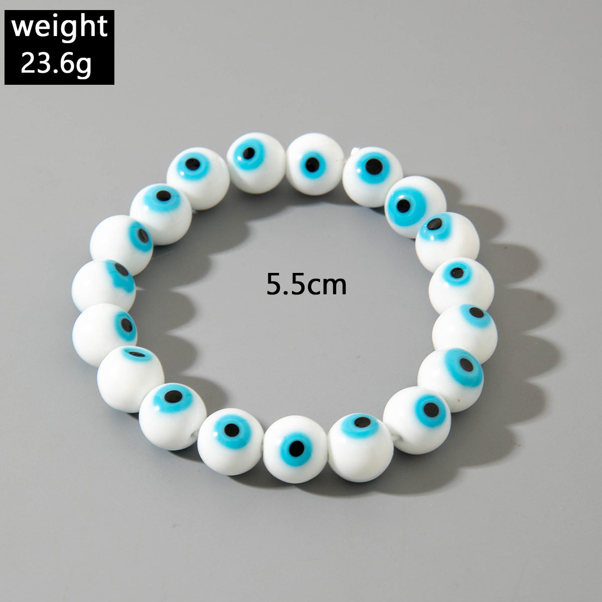 European and American Ornament Bohemian Devil's Eye Beaded Bracelet  Fashionable and Unique Eye Elastic Bracelet Wholesale