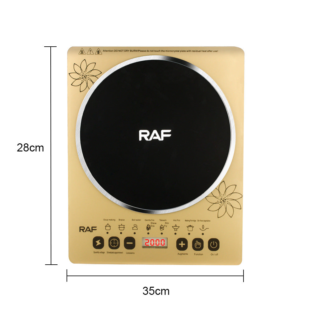 RAF European Standard Induction Cooker Household Multi-Functional High-Power Stir-Fry Hot Pot Induction Cooker Desktop Electric Stove Stir-Fry Cooking