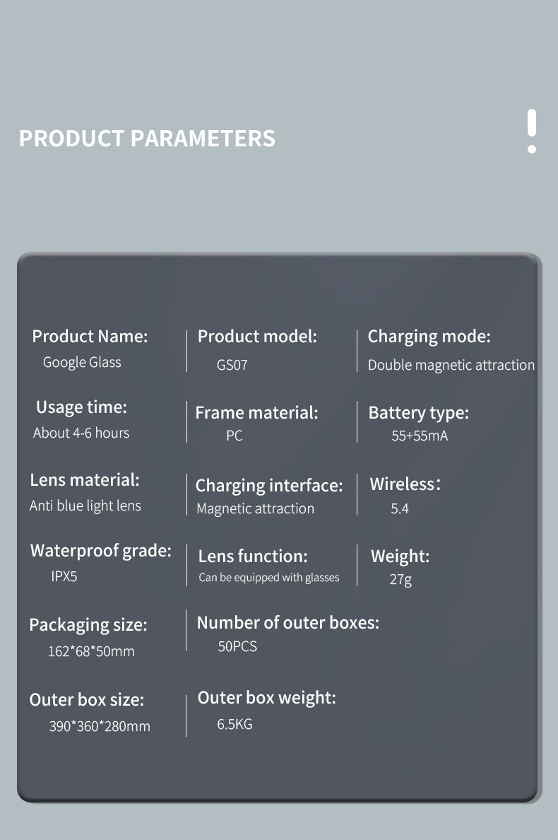 Non-Bone Conduction Bluetooth Glasses Open-Fit Smart Sunglasses Travel Driving Call Hands-Free Sun Protection Sunglasses