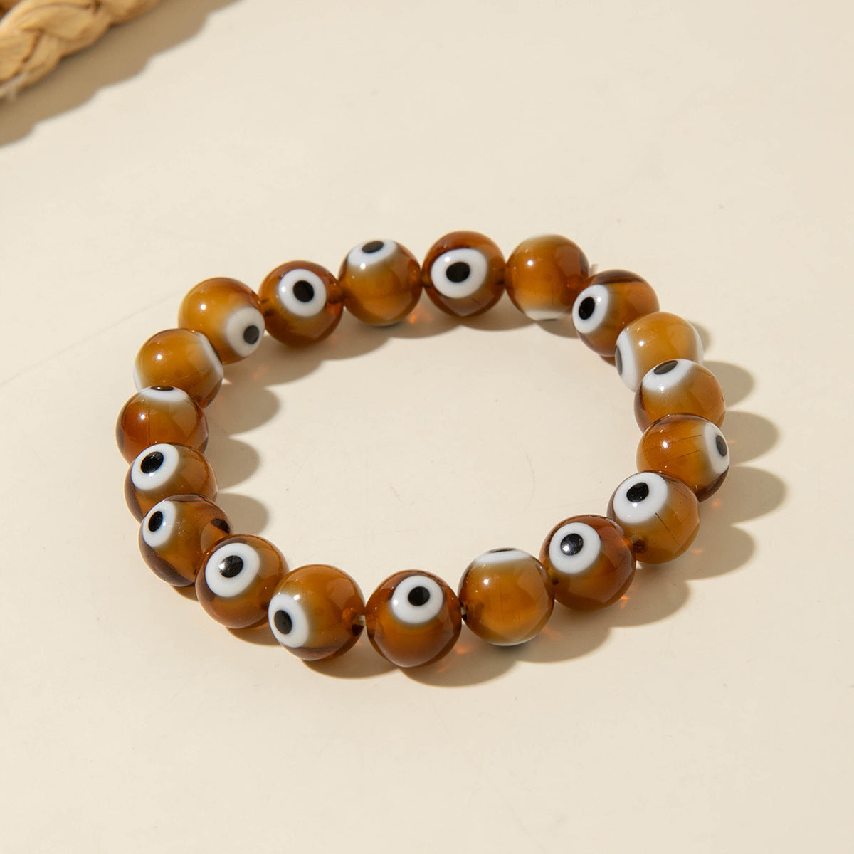 European and American Ornament Bohemian Devil's Eye Beaded Bracelet  Fashionable and Unique Eye Elastic Bracelet Wholesale