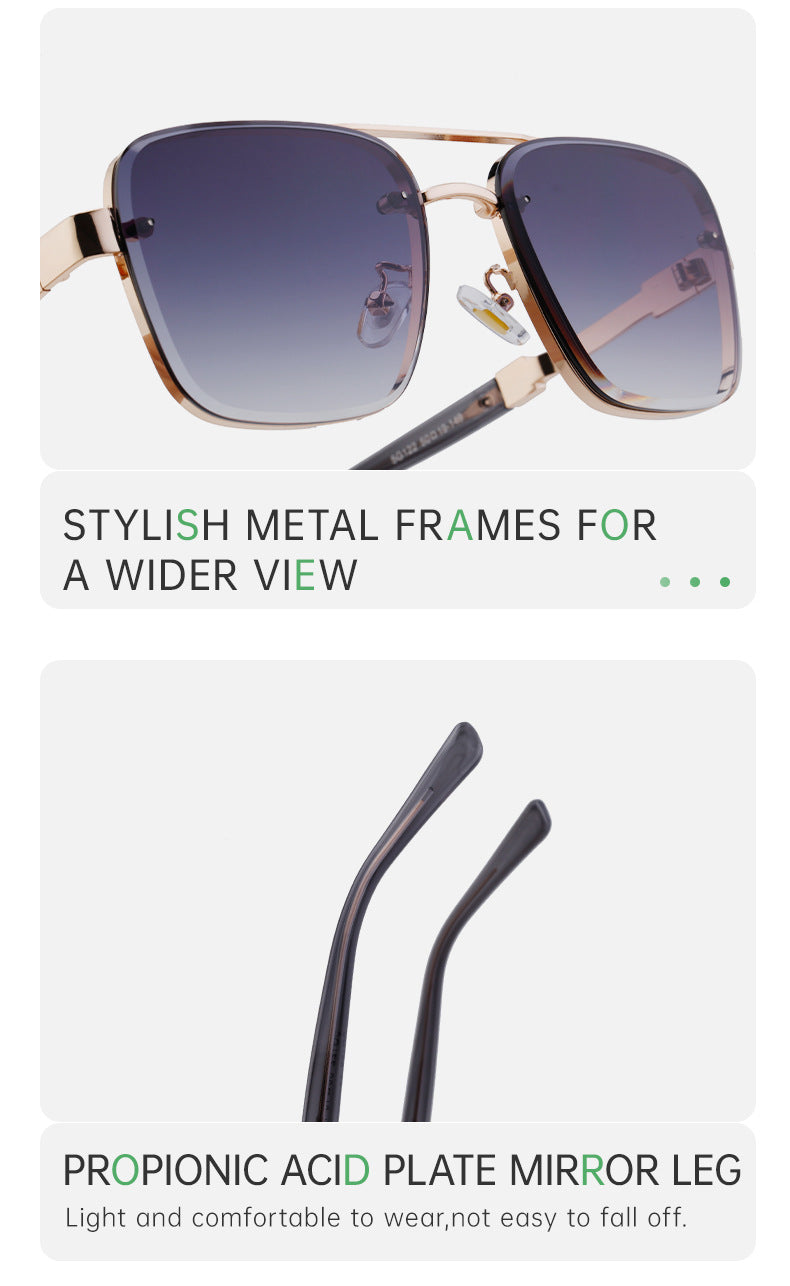 2025Retro Glasses Men Driving Sunglasses Square Frame High-end Men's Sunscreen Sunglasses Premium sunglasses