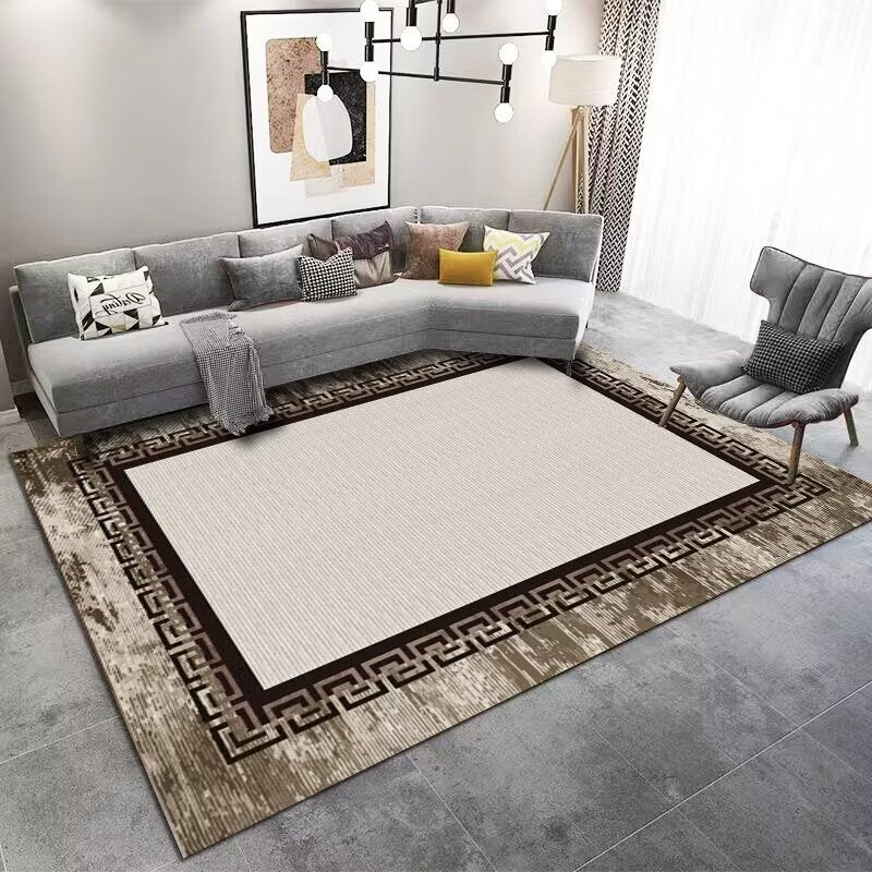 Living Room Carpet Stain-Resistant Easy Care Light Luxury Sofa Coffee Table Rug Home Use All-Season Crystal Velvet Bedside Warm Blanket