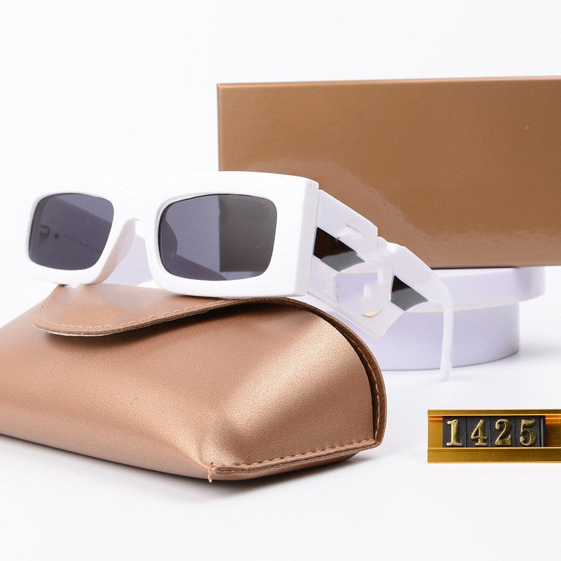 European and American New G Little Bee Sunglasses Square Frame Personality Women's Sunglasses Internet Celebrity Street Style Women UV400