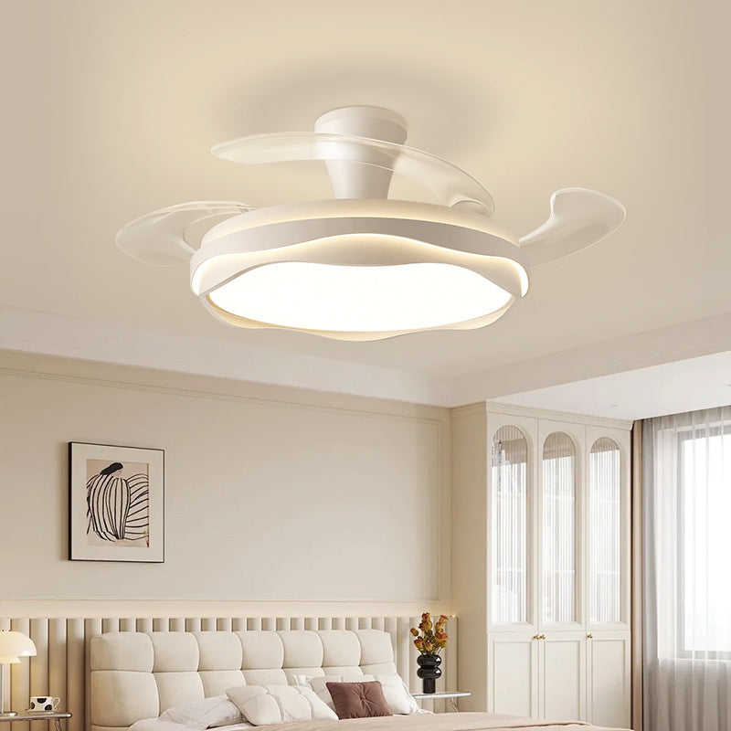 Invisible Fan Lamp Restaurant Chandelier2025New high-end fan light Zhongshan lighting for living room and bedroom ceiling fan light