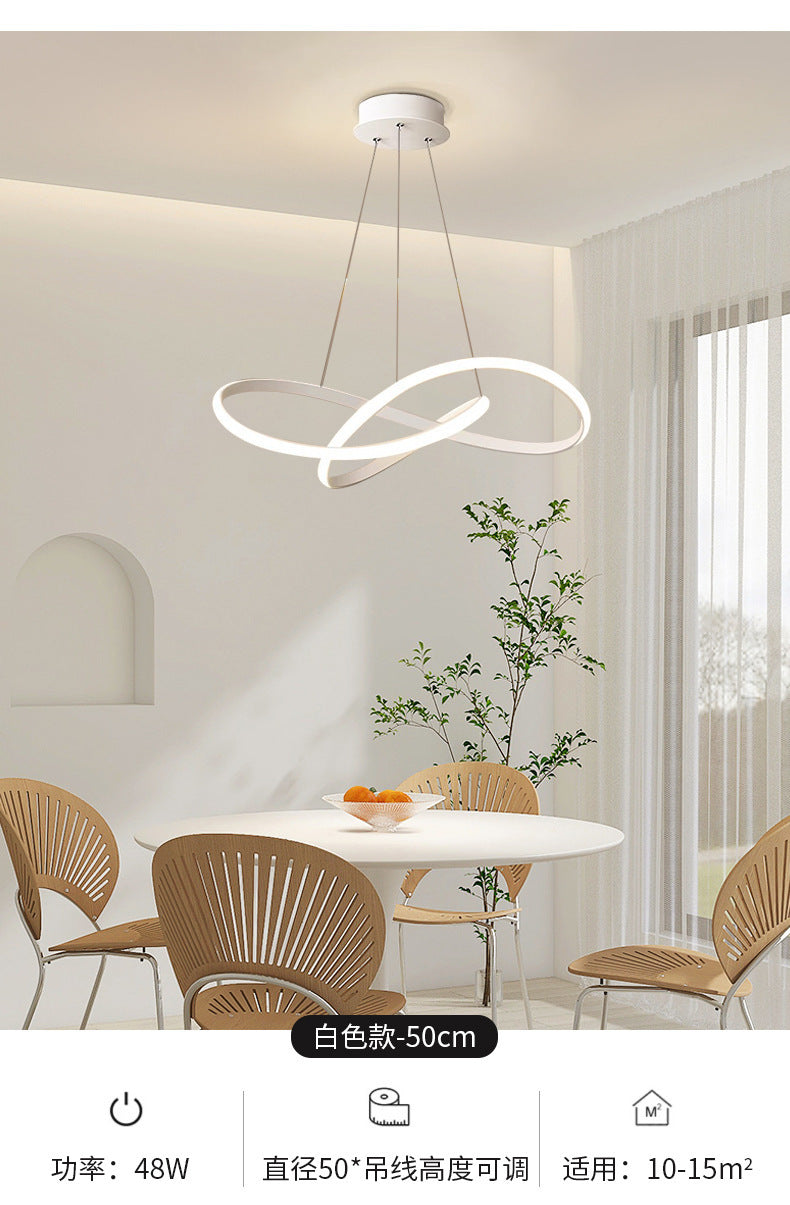 2025New led Ultra-thin Modern Minimalist Nordic Irregular Strip Dining Pendant Light Living Room Bedroom Light Full Spectrum Lighting Fixture