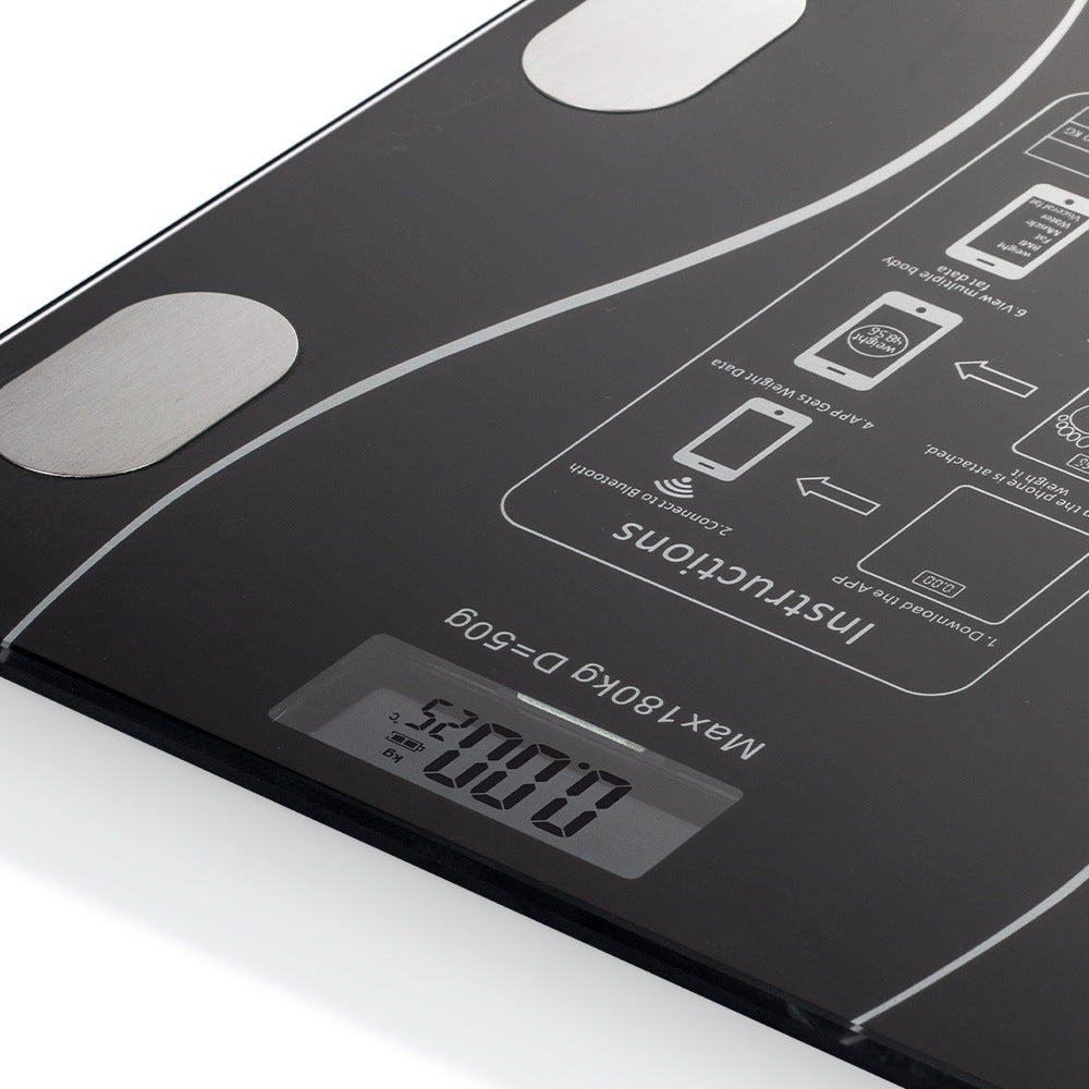 RA  Body Fat Scale Body Fat Scale Rechargeable Smart Electronic Scale LCD Display Home Weight Scale 10034