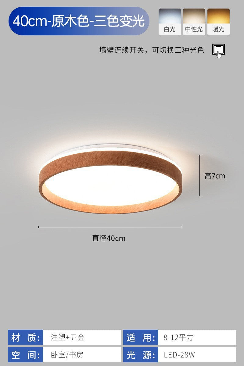 Zhongshan Lighting Full Spectrum Bedroom Lamp led Ceiling Lamp Nordic Modern Simple Room Smart Eye Protection Master Bedroom Lamp