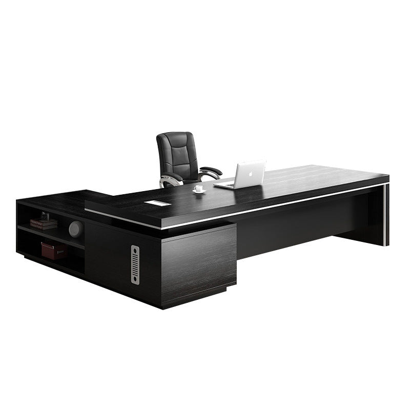 Simple Modern Boss Office Desk and Chair Set New Chinese Style Executive Desk President Desk Manager Desk Office Furniture