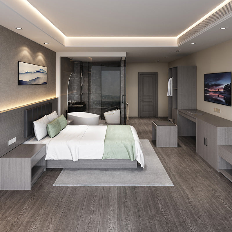 Hotel Guesthouse Bed Standard Room Full Set Furniture Apartment Homestay Single Double Bed Hotel Rental Room Special Bed Box