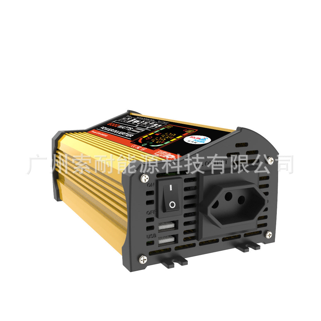 Vehicle Inverter500W 12V Turn110V 220V Smart Display car power inverter