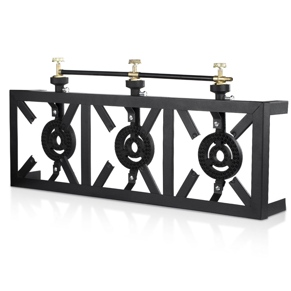 RAF Gas Stove Simple Household Liquefied Gas Tabletop Flameout Three Burners Easy-to-Clean Gas Stove R.8502