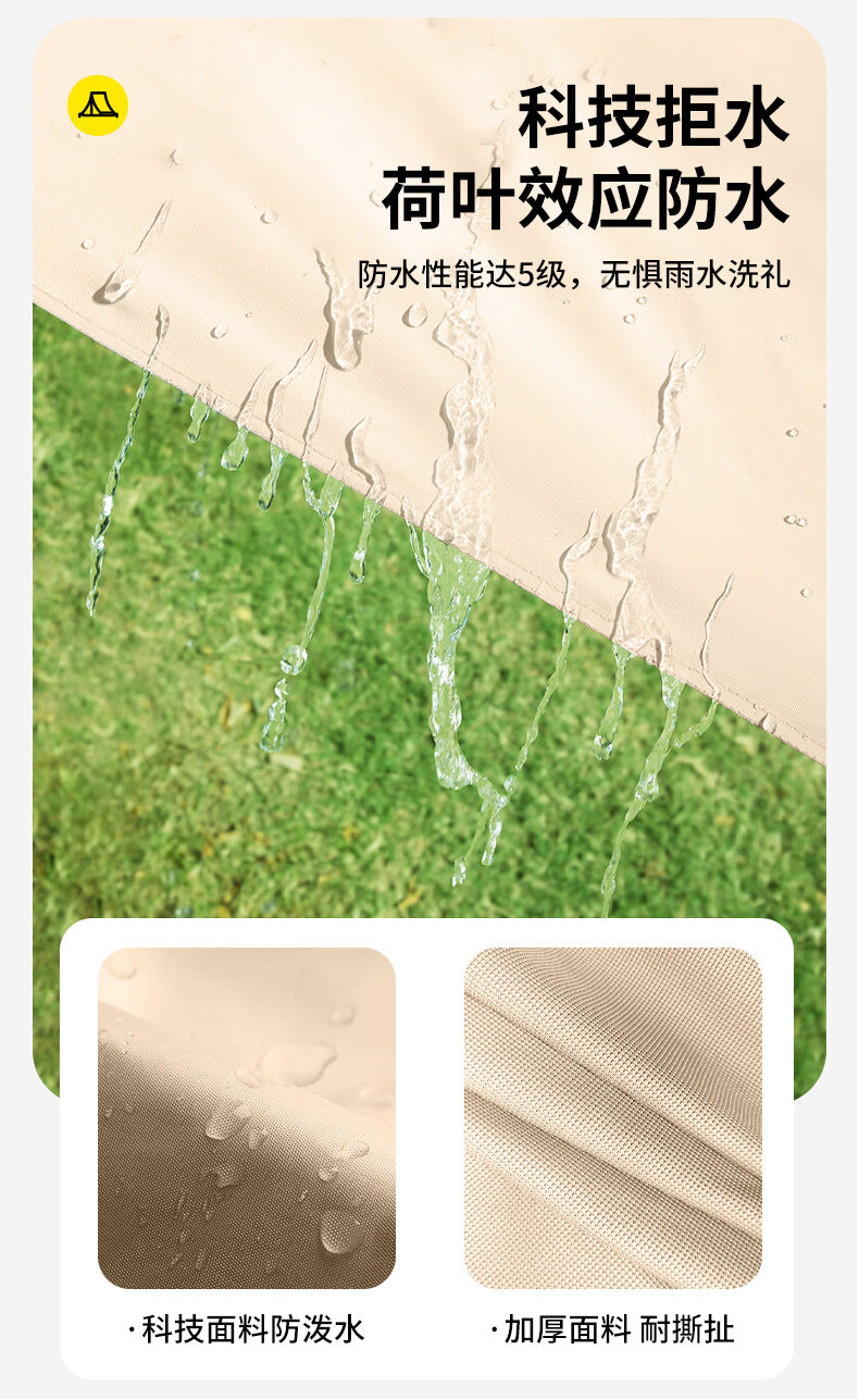 6㎡Camp Single Layer Inflatable Tent Outdoor Camping Rainproof Family Camping3-4Rooftop Tent for Camping and Home Use