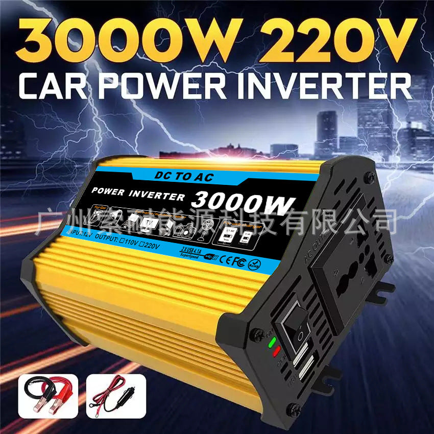 Vehicle Inverter300W 12V Turn110V/220V Double USB Mouth car power inverter