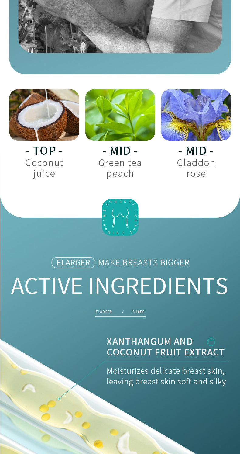 Full English Beauty Lotion30ml SADOER Coconut Extract Fengyun Massage Breast Care  Wholesale