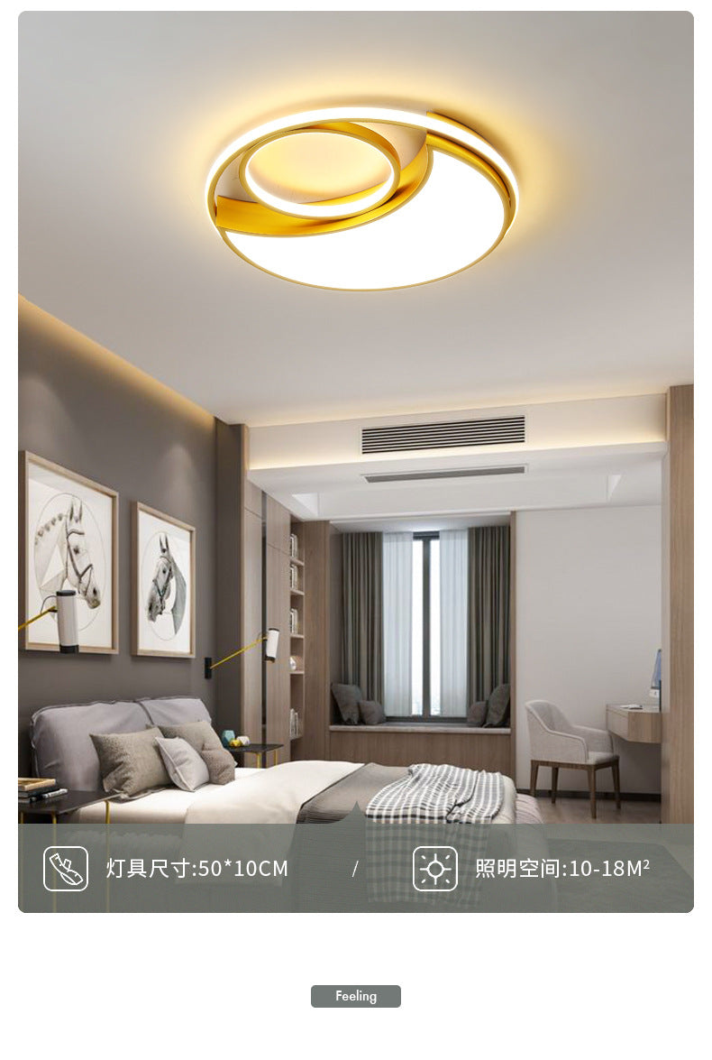 led Ceiling Lamp Master Bedroom Lamp Cozy Modern Minimalist Children's Room Lamp Creative Personality Room Lamp Ceiling Light Fixture