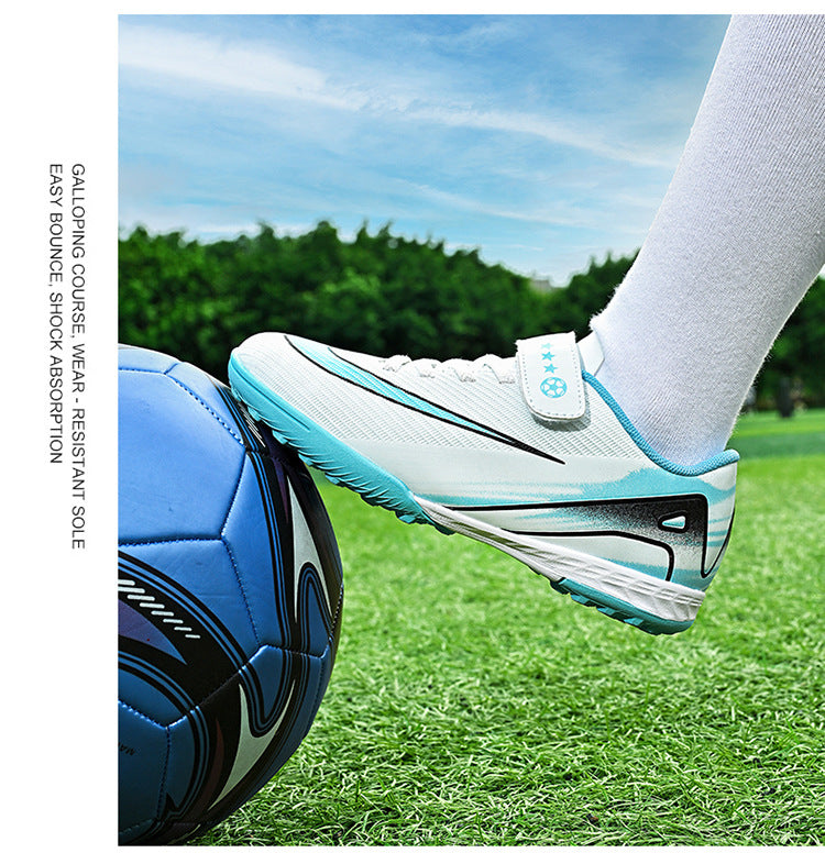 2025World Cup Children's Soccer Shoes Boys Youth Students Girls Spike Long Spike Competition Training Sports Shoes