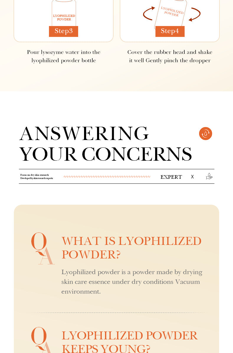 Full English Oligopeptide Freeze-Dried Powder Set BIOAOUA Hydrating Moisturizing Nourishing Skin Care Wholesale for  Trade