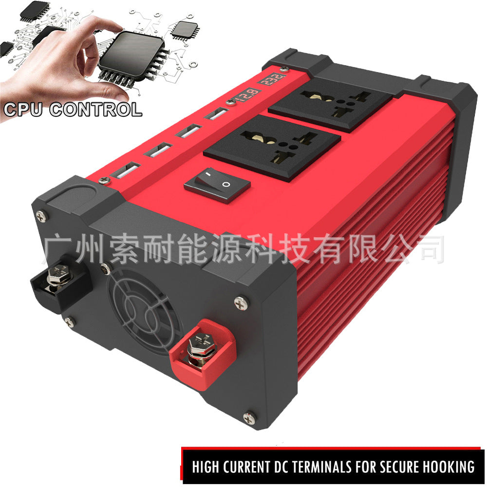 Automobile and Motorcycle Parts Car Adapter300W/500W Inverter12V Turn110V/220V Car Inverter Power Supply