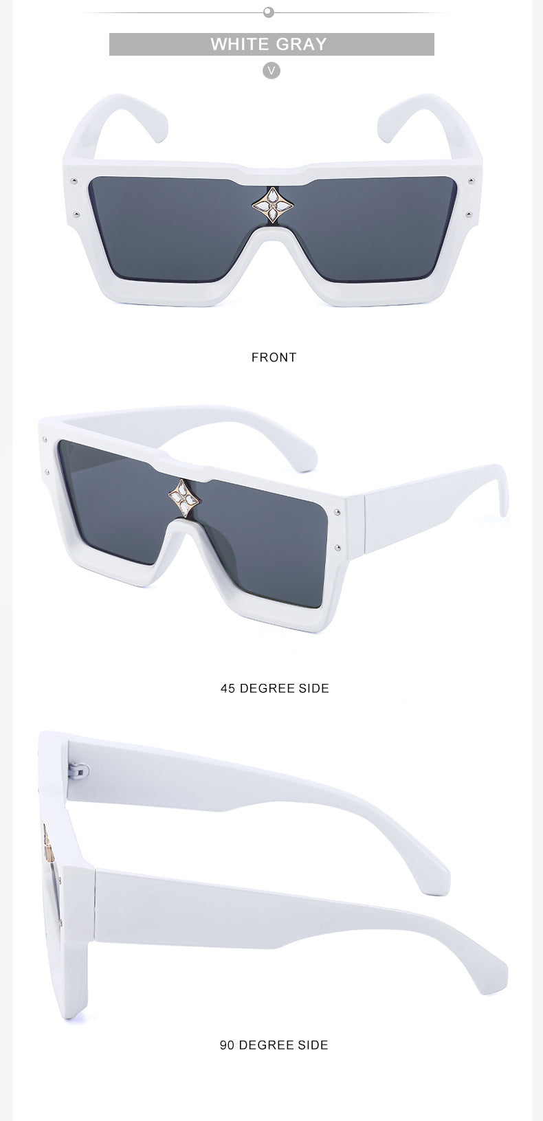 2025European and American 0k Rich Women Large Frame Sunglasses New One-piece Internet Celebrity Sunglasses for Women Trendy sunglasses