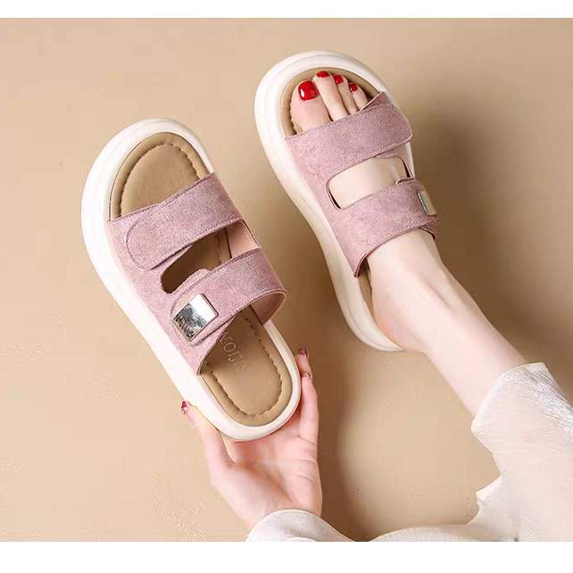 Women's Casual Flat Slippers2025Summer New Soft Sole Comfortable Mom Shoes Maternity Sandals