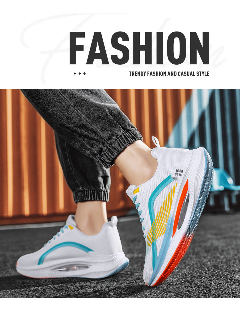 2025Spring Sports Shoes Jueying Men's Casual Mesh Breathable Cushion Rebound Lightweight Running Shoes Breathable Comfortable