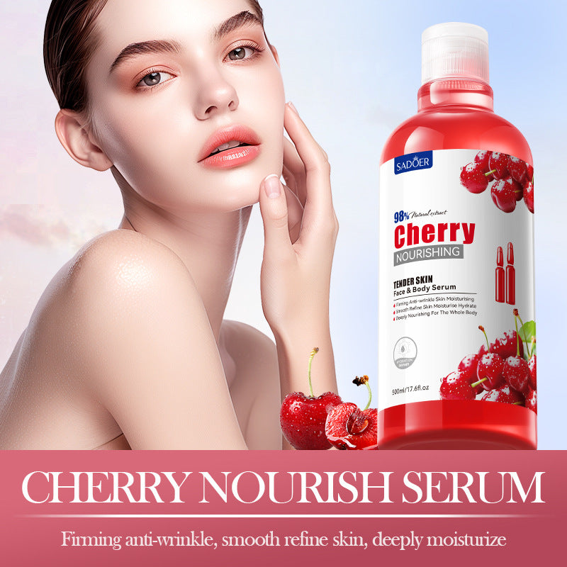 Cherry Moisturizing Essence SADOER Nourishing and Softening Face and Body Lotion Cross-Border Wholesale