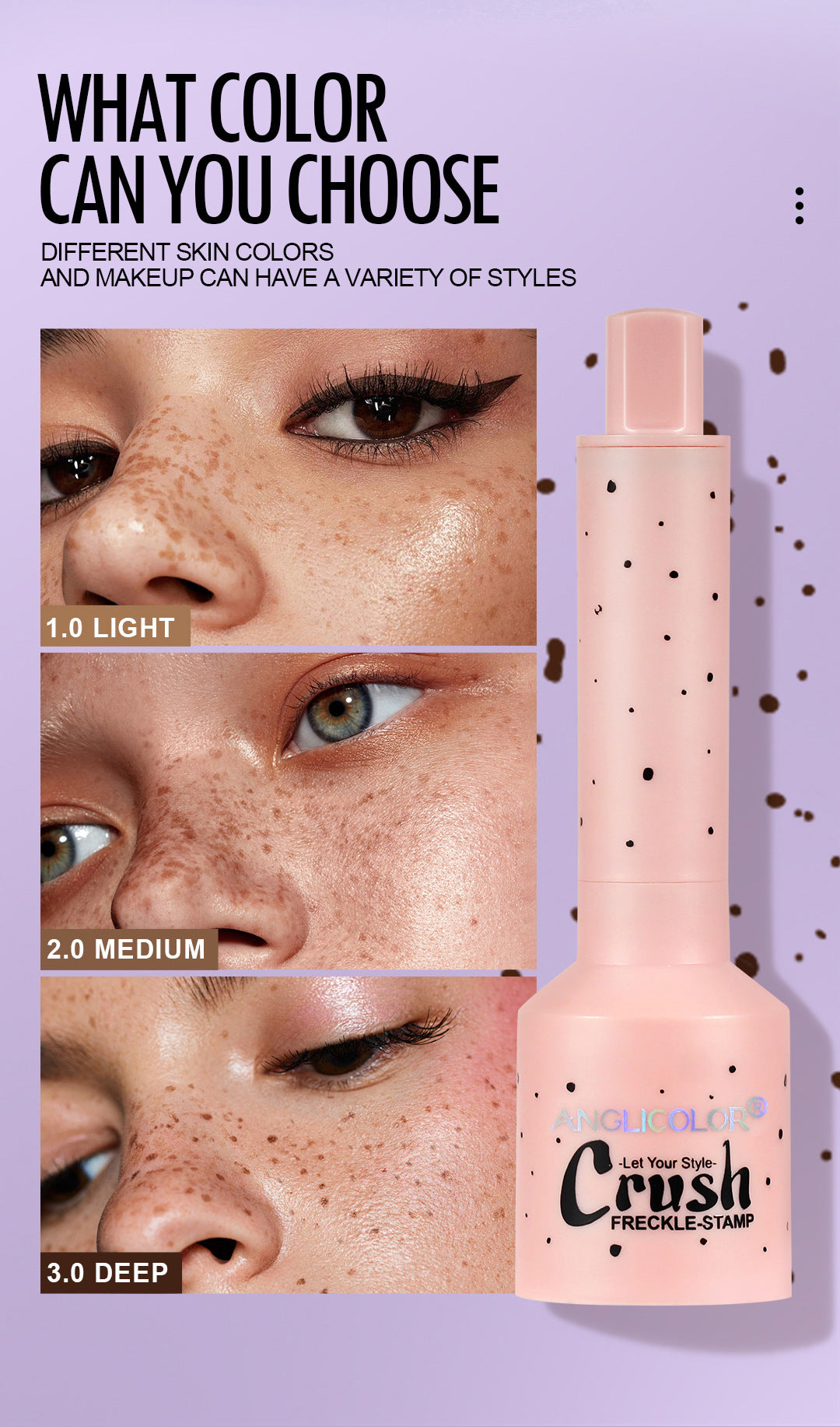 New Natural Simulated Freckle Pen Waterproof Sweatproof Quick-Drying Freckle Stamp Pen Makeup Pen Wholesale