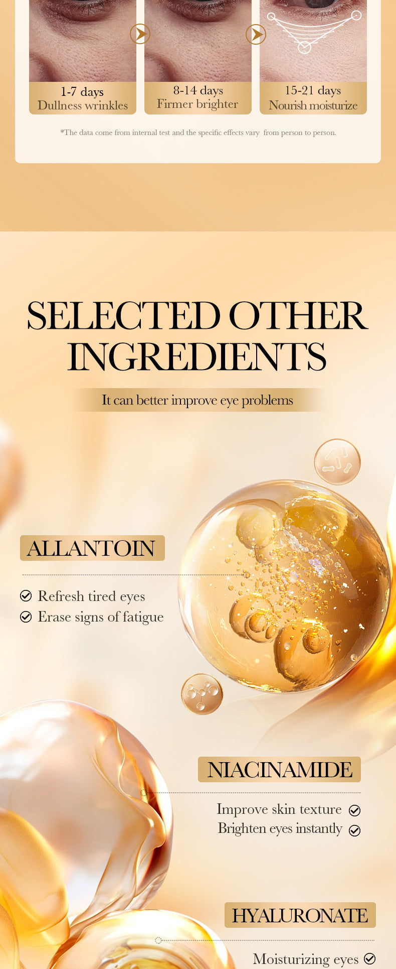 Full English Collagen Anti-Wrinkle Firming Eye Mask SADOER Hydrating and moisturizing eye mask patch  foreign trade wholesale