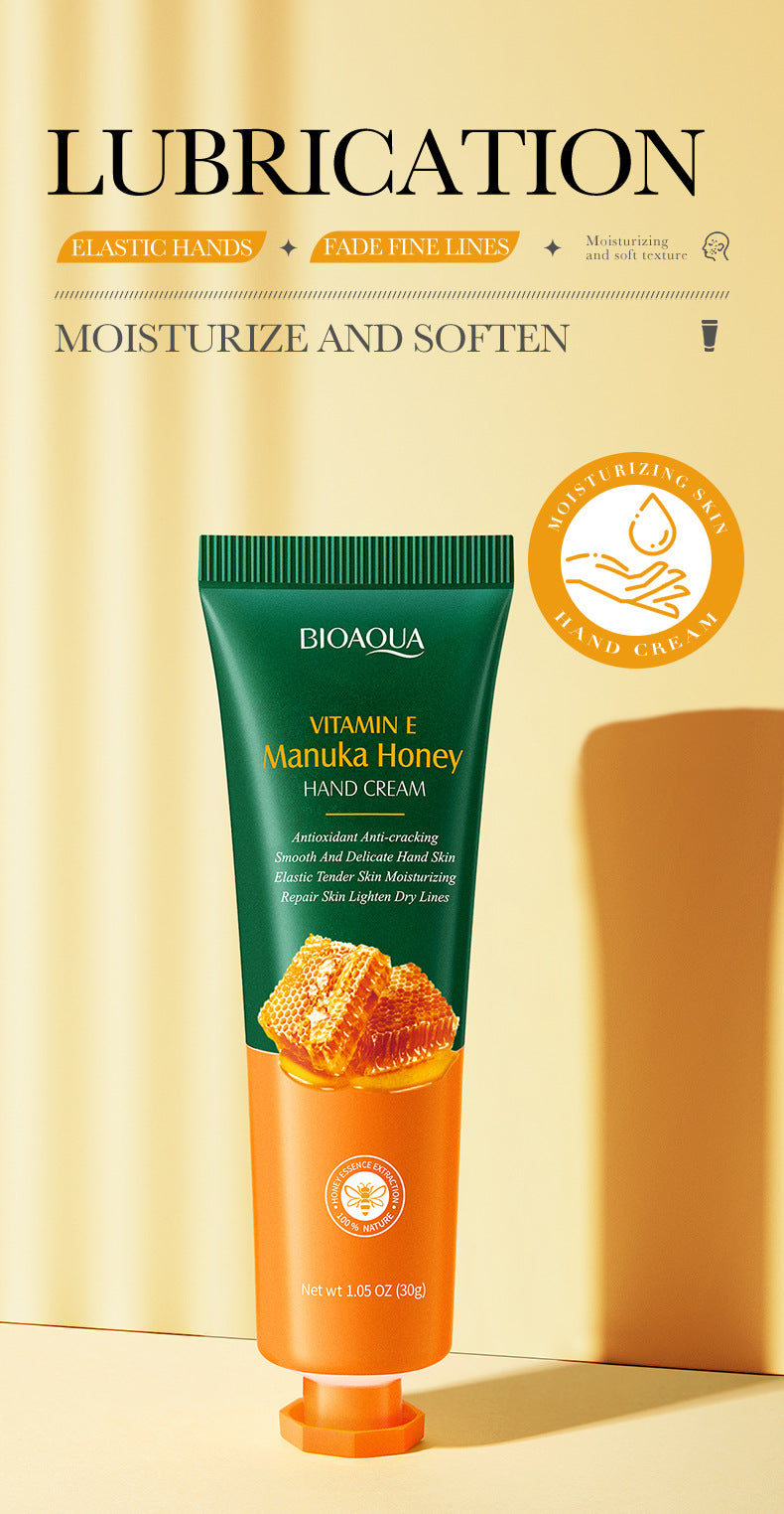 Vitamin E Hand cream30g BIOAOUA Honey hydrating moisturizing wholesale for  trade