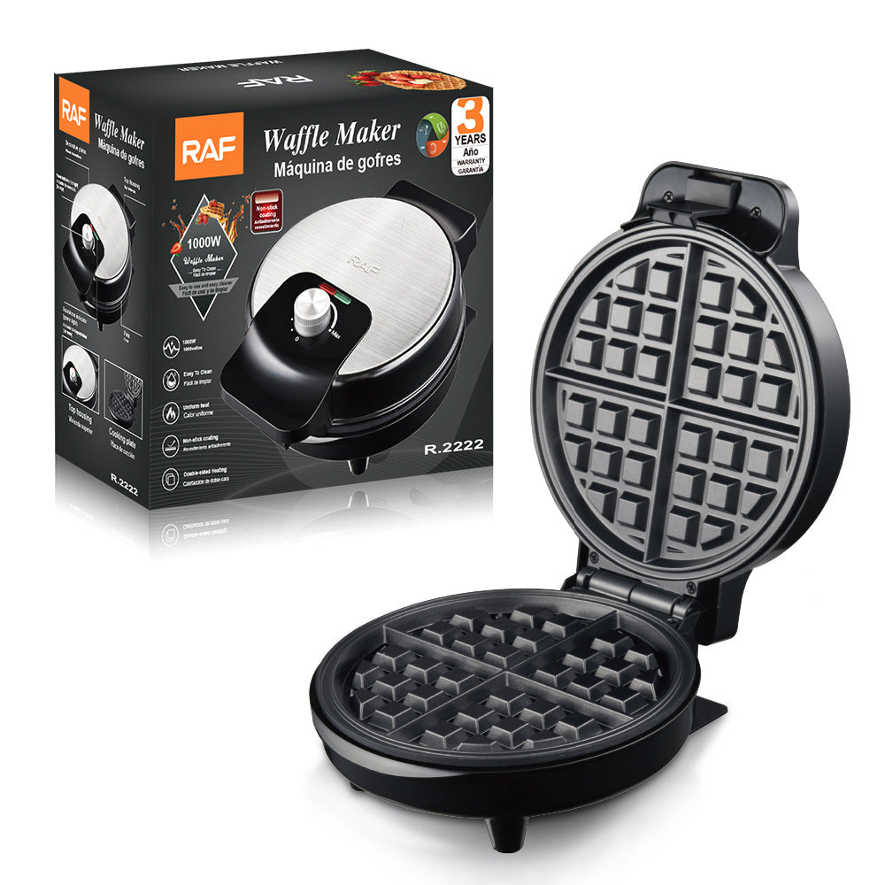 RAF US Standard Household Breakfast Machine Waffle Maker Fully Automatic Mini Double-Sided Heating Electric Griddle Light Food Machine