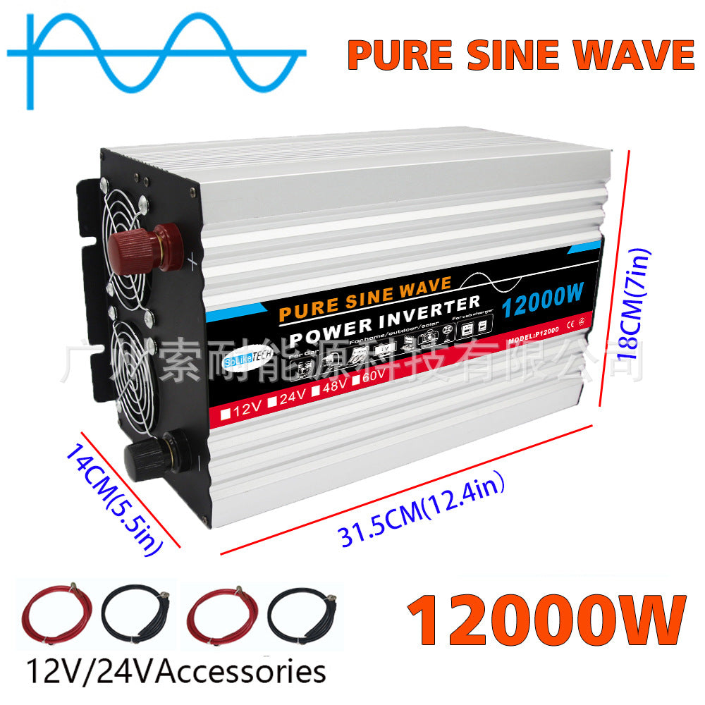 2000W Pure Sine Wave Inverter DC12V/24V Turn AC110V120VWish AliExpress Platform Export