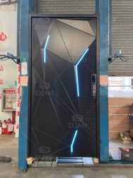 Villa Luxury Design Home Stainless Steel Entry Door Exterior Security Front Interior Door Modern Entrance Pivot Door for House