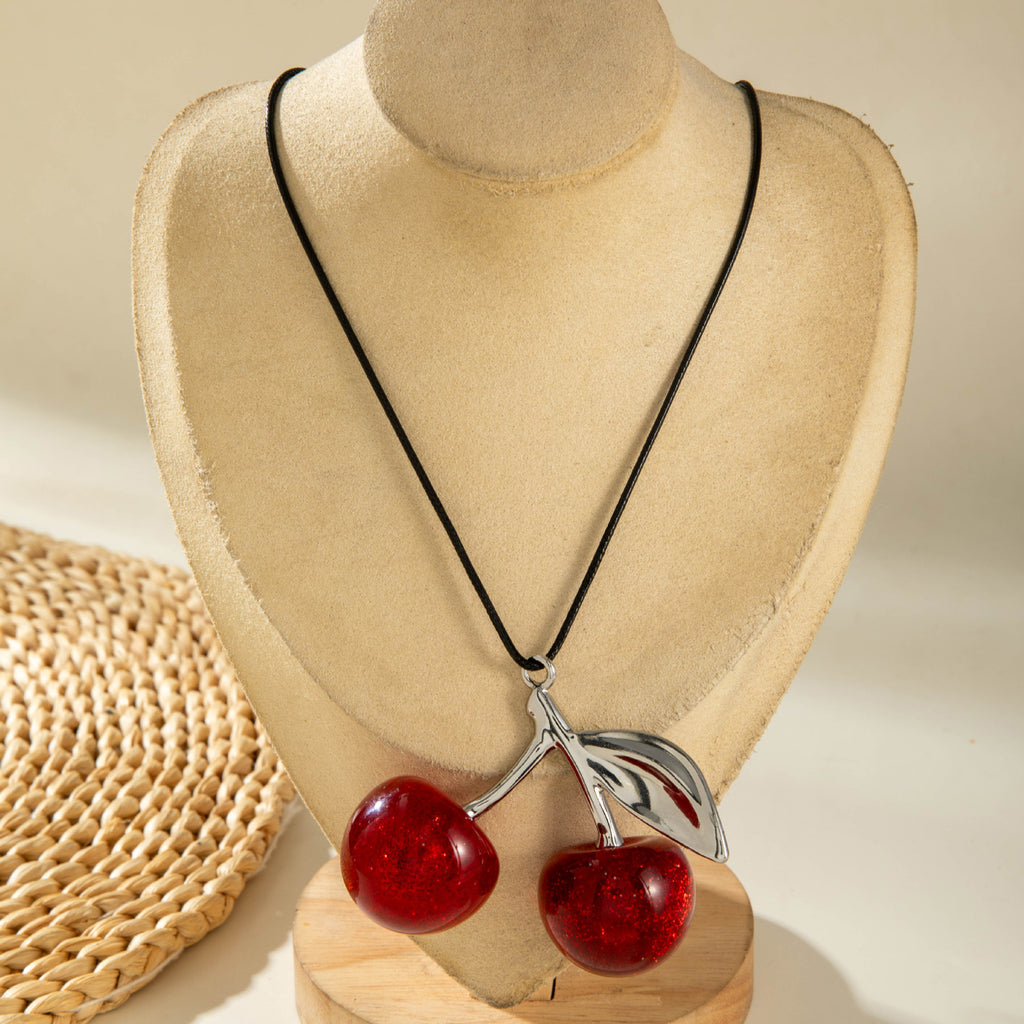 European and American New Style Personality Mesh Round Pendant Necklace for Women Elegant Simple Textured Round Pendant Rope Chain Necklace