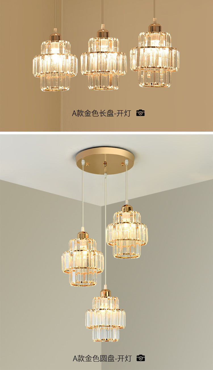Restaurant Pendant Light Three-Head Modern Minimalist Bar Creative Dining Table Bedroom Unique Living Room Dining Room Grand Nordic Lighting