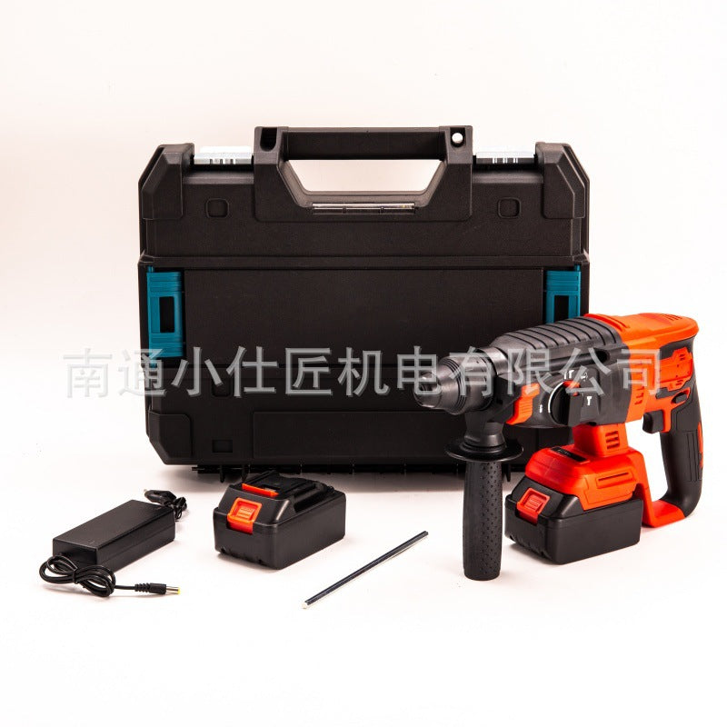 Manufacturer Supply Brushless Rechargeable Lithium Electric Hammer Cross-Border Foreign Trade Multi-Functional High-Power Concrete Stone Electric Hammer