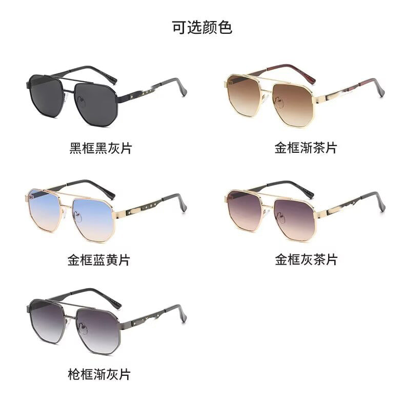 New Polarized Aluminum-Magnesium Sunglasses Large Frame Unisex Photochromic Aviator Glasses Night Vision Driving Sunglasses0537