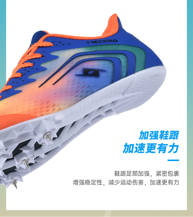 CICERO New Style Running Spikes Shoes for Teenagers Boys and Girls Students Large Spikes Professional Competition Physical Test Training Track and Field Shoes