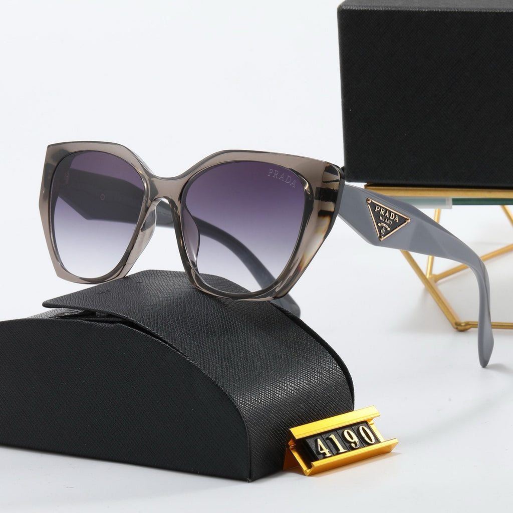 New P Home Casual Anti-UV Sunglasses Women Oval Large Frame Glasses Hot Style Sunglasses Men Luxury