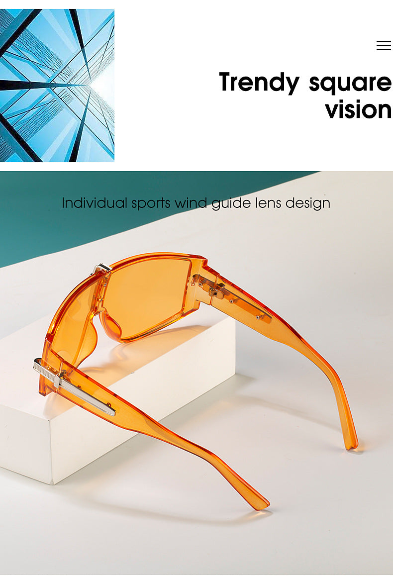 New Large Frame UV Protection Sunglasses for Women Fashionable Internet Celebrity Style Sunglasses Trendy Korean Version Glasses sunglasses