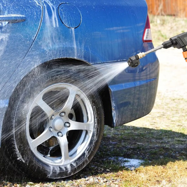 Car Wash Water Gun Household Electric Car Washer Rechargeable Car Wash Gun Watering Flowers Lithium Battery Wireless High Pressure Water Gun Factory Direct Sales