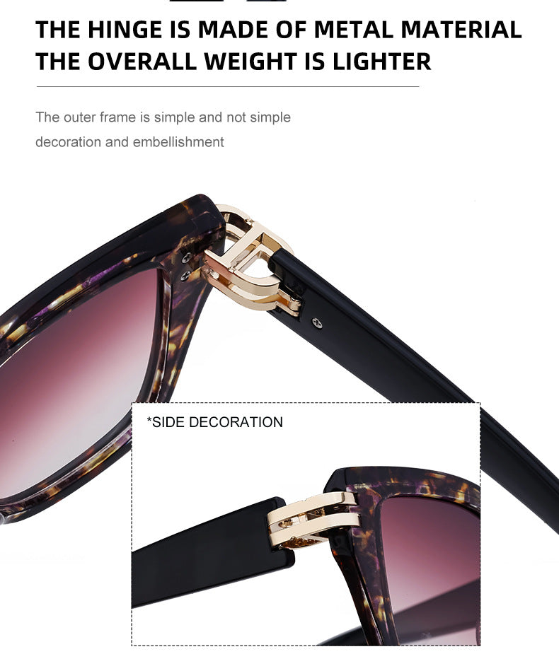 Sunglasses European and American Fashion Square Frame Sunglasses Men's Style Sunglasses Wholesale Glasses sunglasses