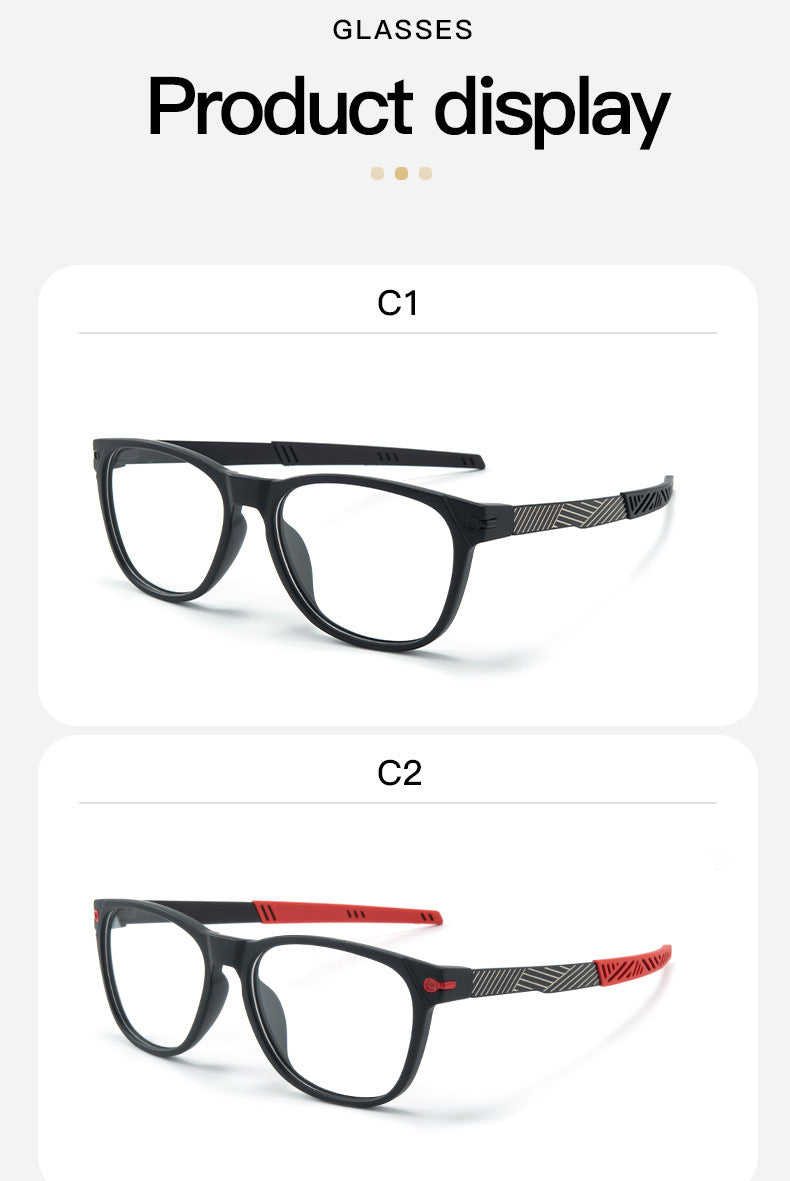 New Oval Sports Glasses Cycling Eyewear Frame for Men and Women Square Round Glasses