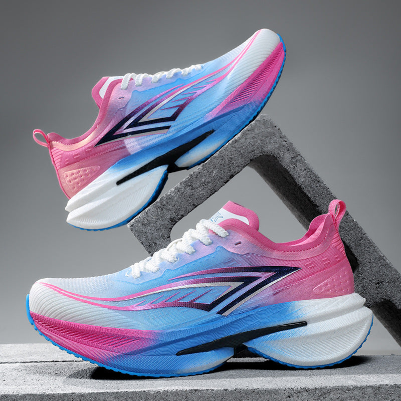 Spring Running Shoes Professional Physical Test Student Middle School Entrance Exam Field Training Shoes Carbon Plate Sports Casual Shoes Shock Absorption Men's Shoes