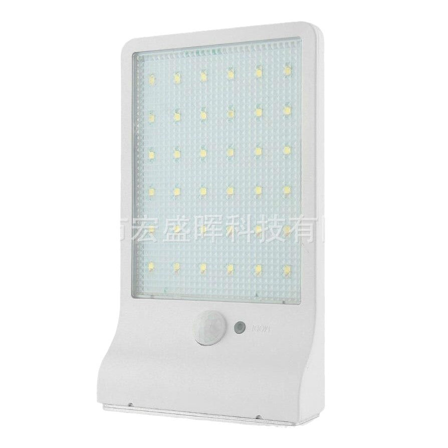 Solar Powered Outdoor LED Solar Human Body Sensor Outdoor Waterproof Courtyard Rural Street Light Garden Wall Lamp