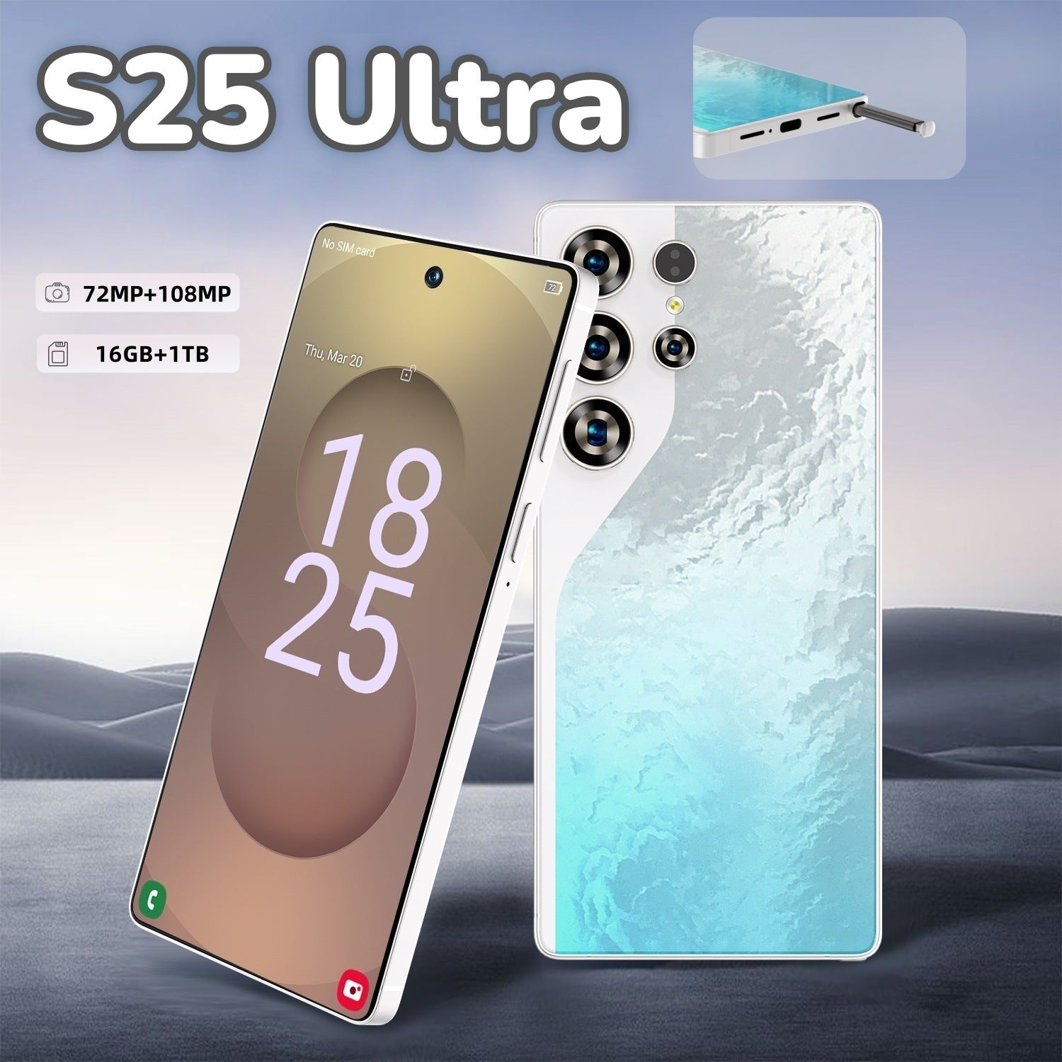 S26 Ultra Smartphone16+1T High-end7.3Inch Built-in Pen S25Ultra Mobile Phone