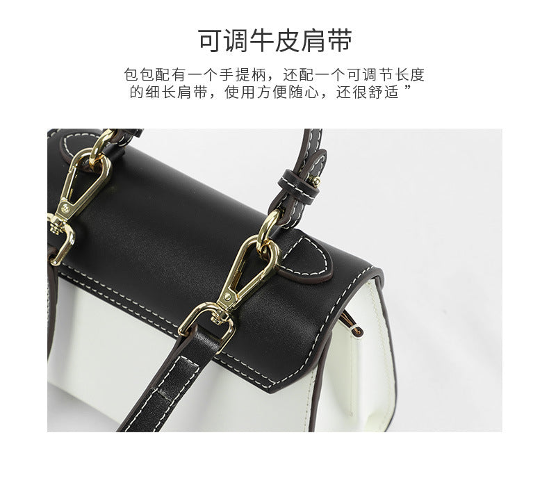 2024New Kelly Bag Yao Chen Same Style Single Shoulder Crossbody Handbag Small Square Bag European and American Fashion Casual Women's Bag