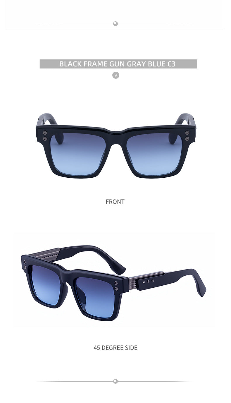 Men's Square Frame Sunglasses2025New European and American style sunglasses for men with a high-end fashion retro design and sun protection