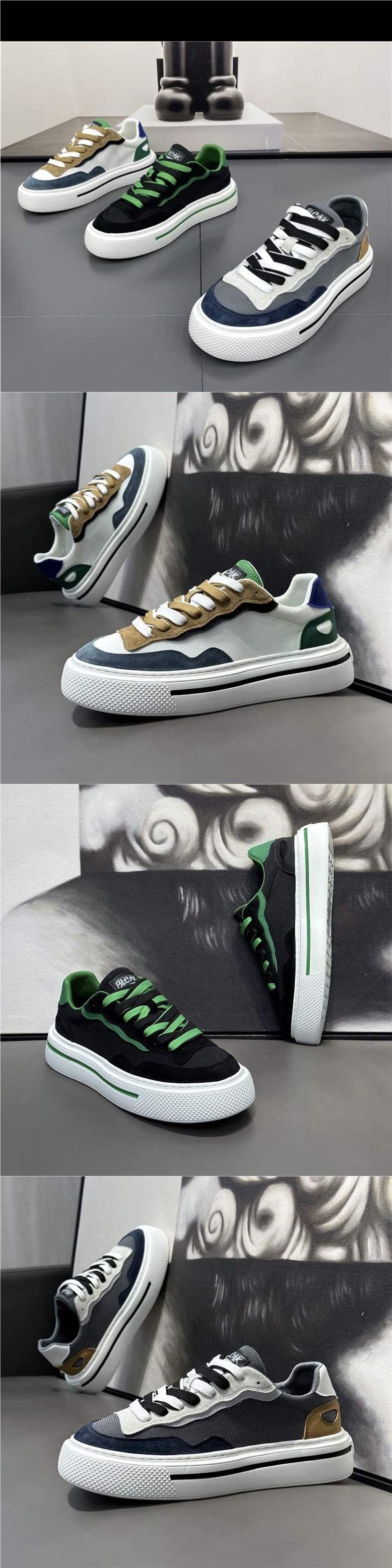 Men's Shoes2025New Summer Breathable Mesh White Shoes Thick Sole Height Increasing Sports Casual Shoes Men's Low-top Sneakers